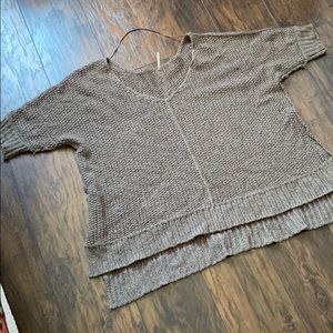 * Free people over sized v neck sweater